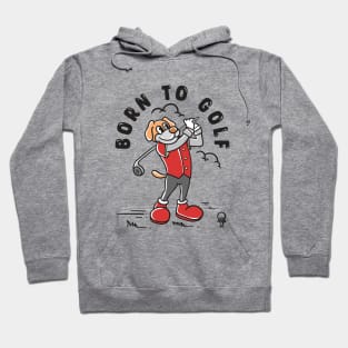 Dog playing golf Hoodie